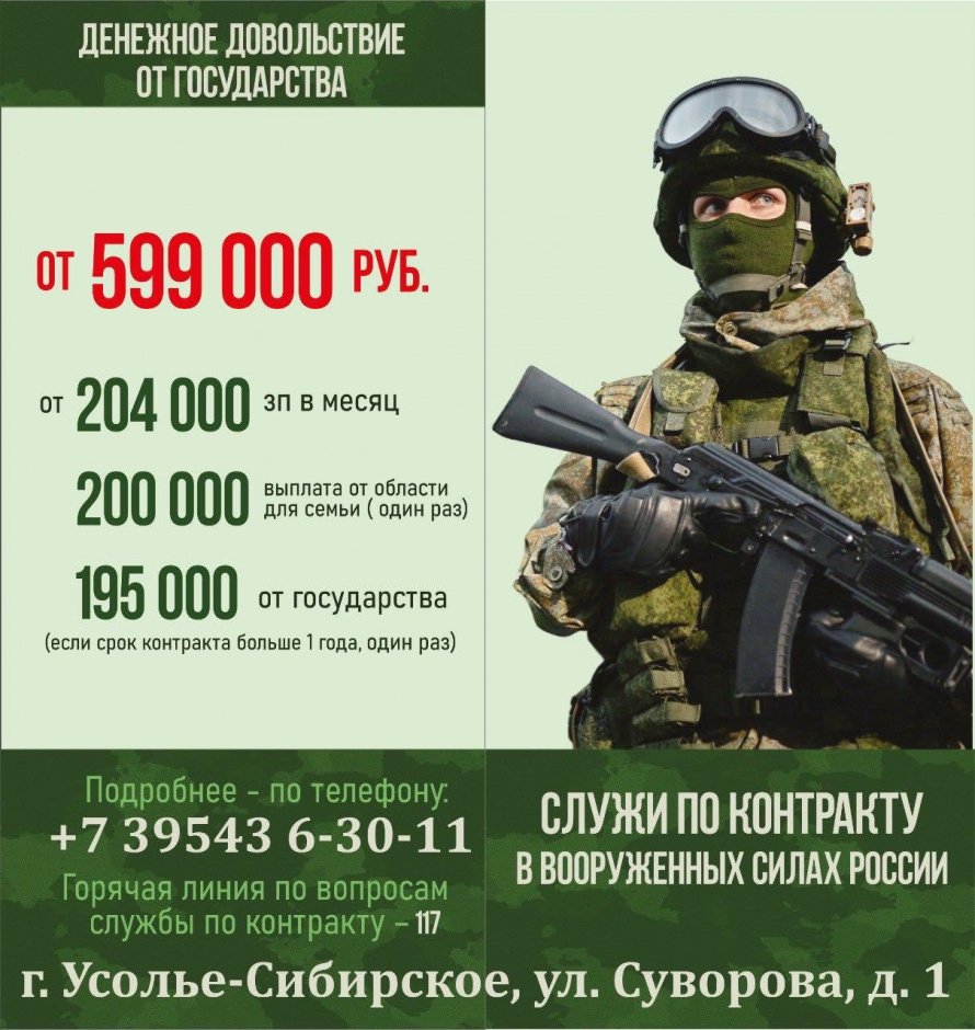 Военная служба по контракту  - ТВОЙ ВЫБОР!